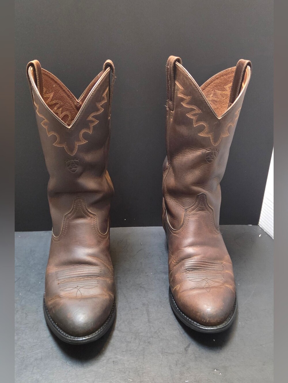 Ariat Sedona Arena 34625 Men's Brown Leather Western Cowboy Boots 9.5 EE. 0231